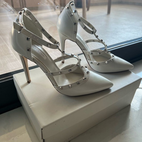 Dune London off-white pumps like new, leather, size 38