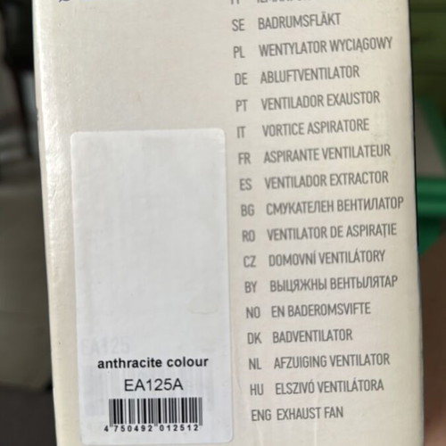 Europlast Extra Exhaust Fan for Bathroom new