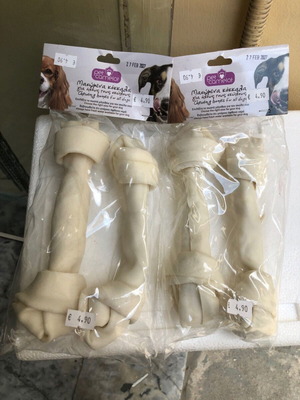 Pet Camelot Chewing Bones 21.6cm 100gr Pack of 2, New