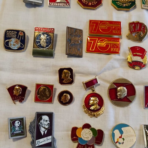 Soviet Era Pins Collection like new, 34 pieces