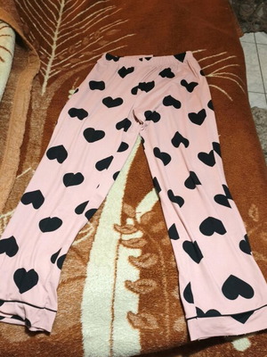 Romantic Type Fleece Pyjama Set Medium Pink like new