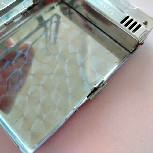 LIDO cigarette case and lighter used, made in Japan