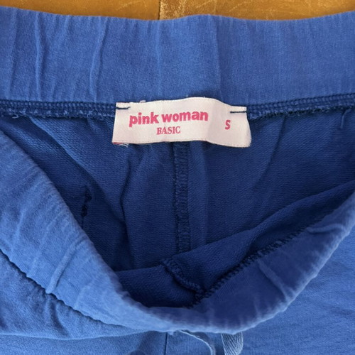Pink Woman blue shorts, size S
