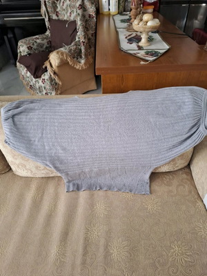 Woolen sweater used, gray, size L