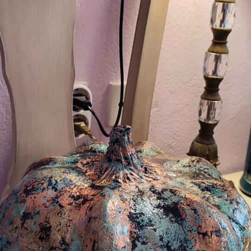 Decorative handmade pumpkin with Papier mache technique new