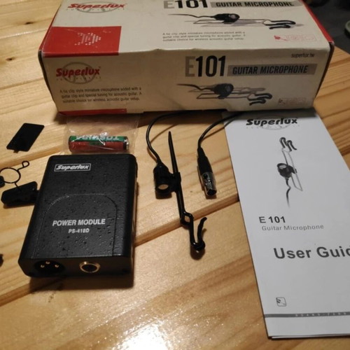 Superlux E101 Electret Condenser Microphone like new for guitars