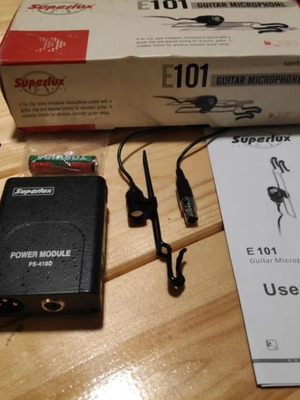 Superlux E101 Electret Condenser Microphone like new for guitars