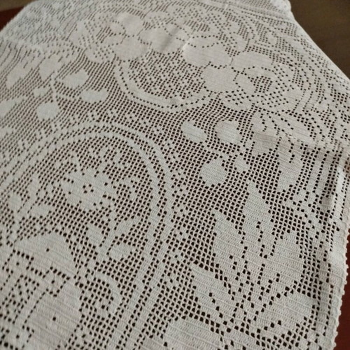 Handmade knitted table runner new