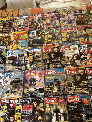 Gaming magazines vintage bundle of 57 used, Greek editions 2000-2007