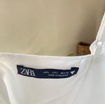 Λινό φόρεμα Zara λευκό, σε άριστη κατάσταση, μέγεθος L