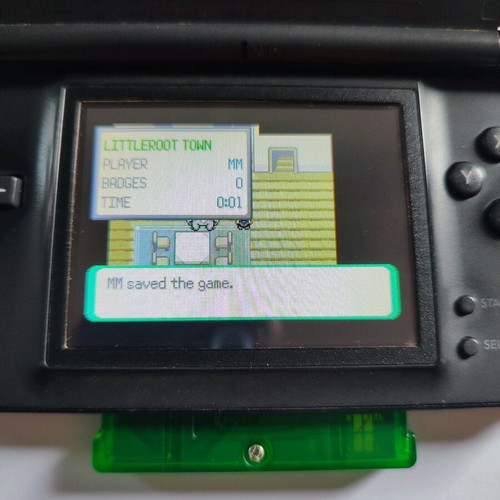 Emerald Pokemon GBA Game Boy Advance SP Cartridge used