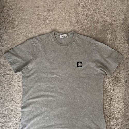 Stone Island Slim Fit Cotton Jersey T-Shirt XXL used, gray