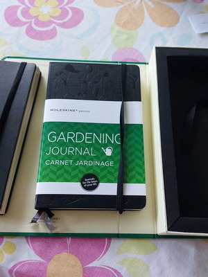 Moleskine box with two gardening journals new product