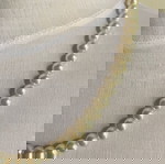  Vintage cream faux pearl necklace handmade