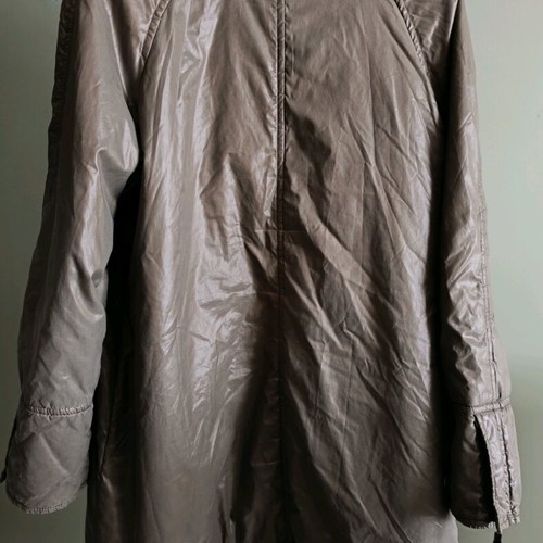 Long women's coat used, olive, size L