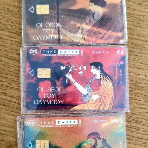 OTE Phone Card Set 3, The Gods of Olympus, sealed