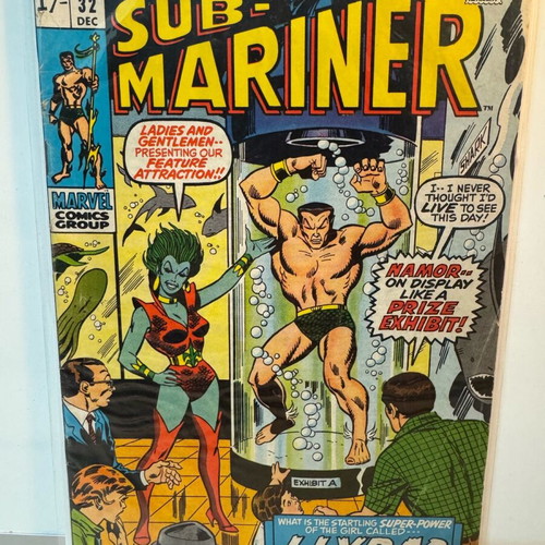 Marvel Comics Sub-Mariner #32 used, first appearance Llyra