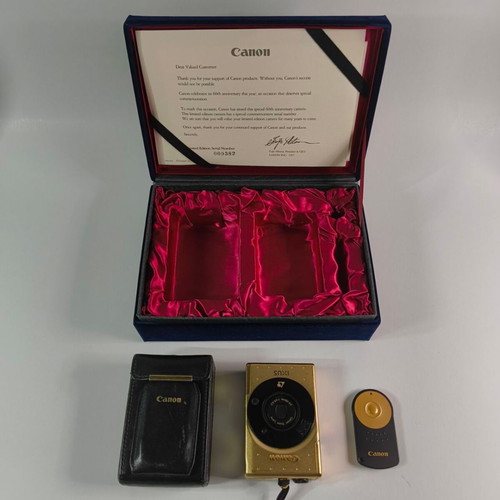 Canon IXUS IX240 Limited Edition Gold APS Camera like new
