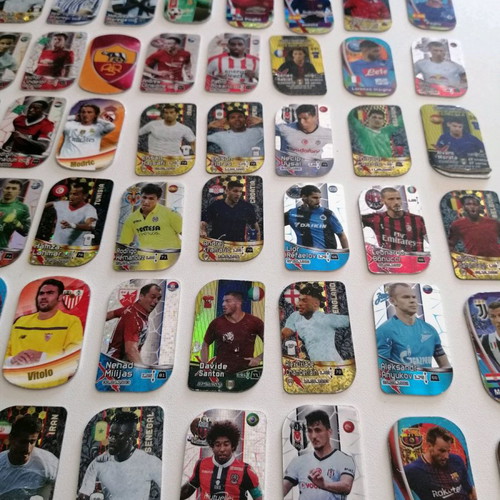 Europe's champion metal footballer tags used, pack of 48