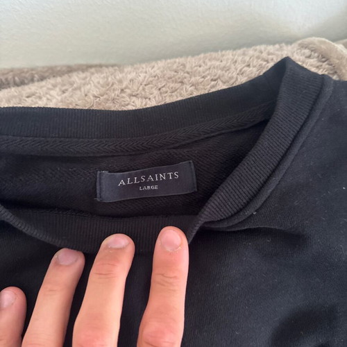 All Saints hoodie size L like new, black long sleeve