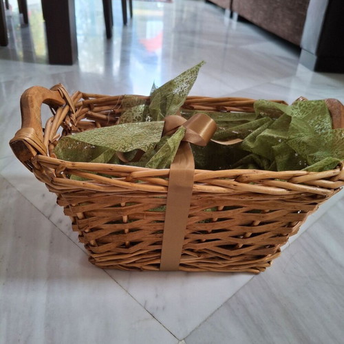 Wicker packaging basket like new for 1 or 2 wines