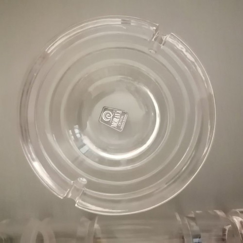 Morava crystal mouth blown vase and ashtray new