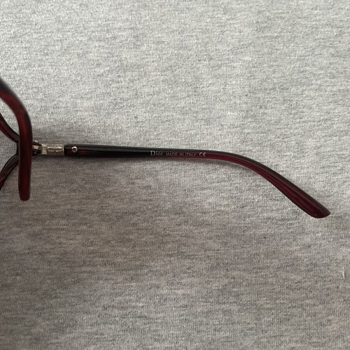 Christian Dior Vintage Oversized Sunglasses used, burgundy optyl 1970s/1980s