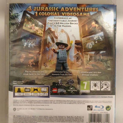 Sony PlayStation 3 Lego Jurassic World game like new