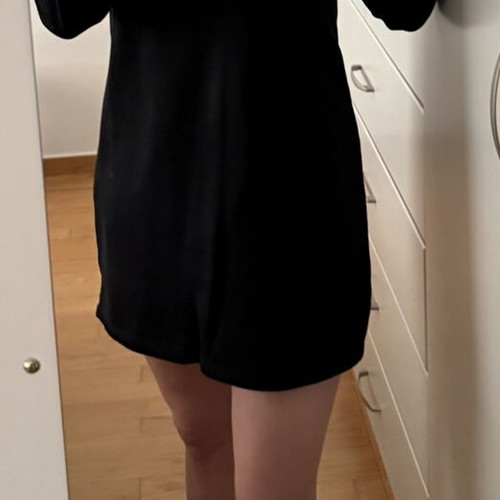 Zara winter mini dress size M used, black
