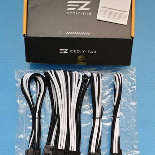 EZDIY-FAB new PSU extension cable set for PC 24-pin/8-pin to 6+2-pin