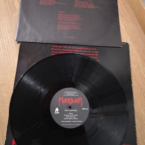 Manowar Into Glory Ride vinyl used, Metal