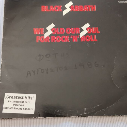 Black Sabbath LP used, metal vinyl record