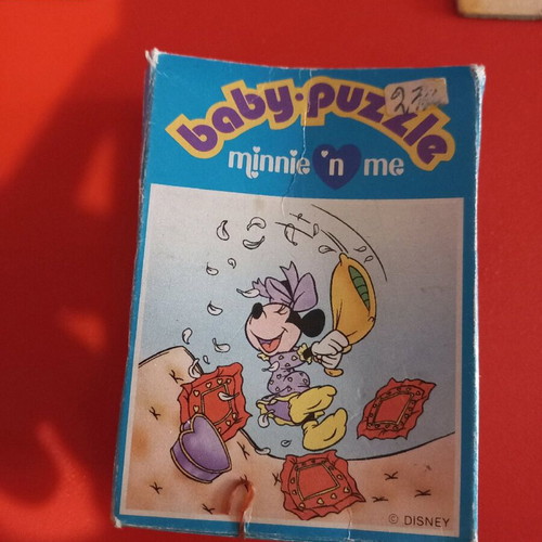 Mini puzzles Bugs Bunny, Donald, Mini and Mickey used, set of 4