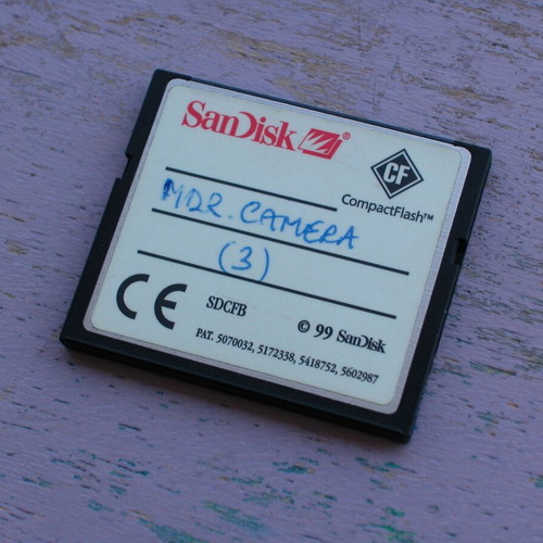 Sandisk Compact Flash 8MB used memory card