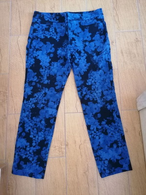 Banana Republic pants new, size UK12 US10 L, blue and black