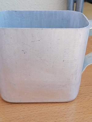 Metal cup aluminum military style like new