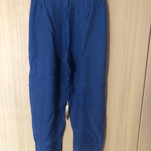 Philosophy set satin shirt and pants used, blue, sizes S/M and M