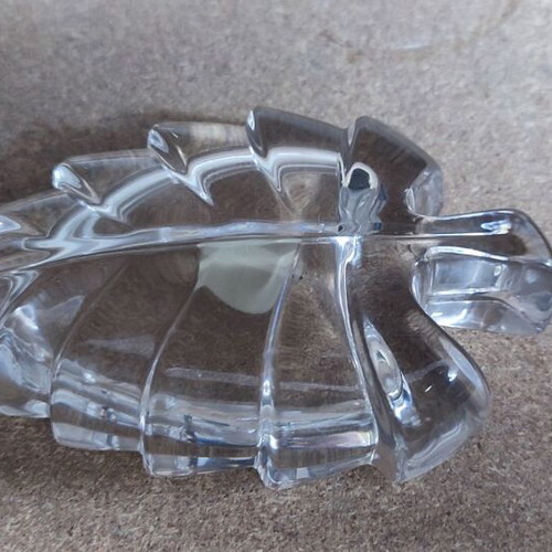 RCR crystal trinket dish leaf design new