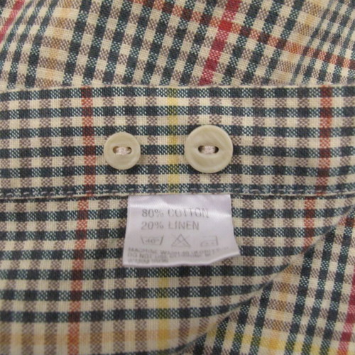 Gant men's shirt XL like new, cotton and linen, multicolor