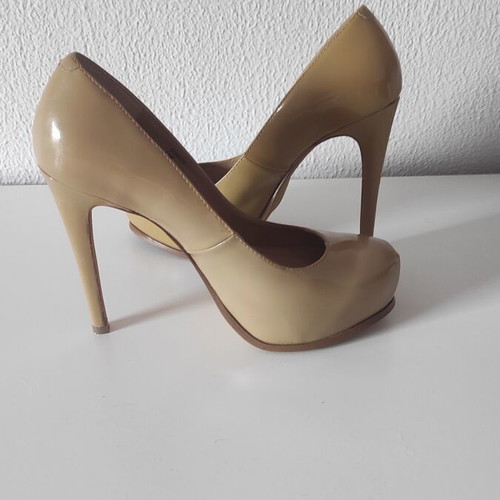 Steve Madden pumps used, beige, 12 cm heel, size 38