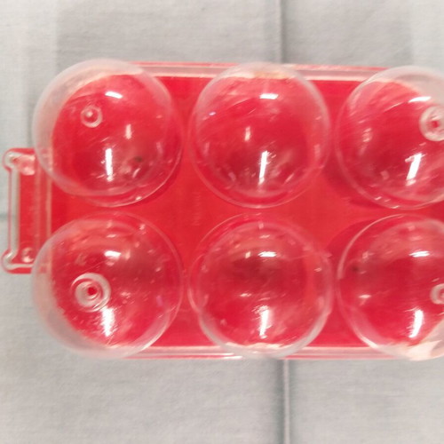 Plastic egg holder for fridge organization and safe egg transport