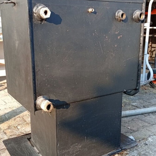 Wood Boiler Stove with Stainless Steel Insulated Chimneys used