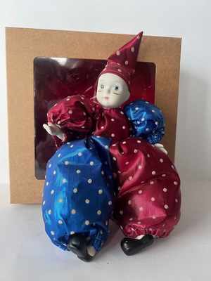 Collectible porcelain clown like new, 20 cm