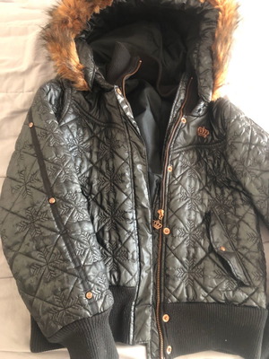 Μπουφάν Adidas Missy Elliott μεταχειρισμένο, μέγεθος 36, μαύρο