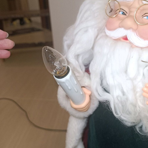 Santa Claus large 60 cm used, mechanism not working