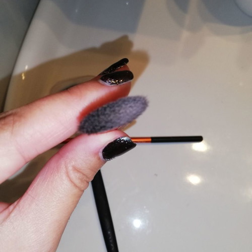 Real Techniques and Avon makeup brush set used