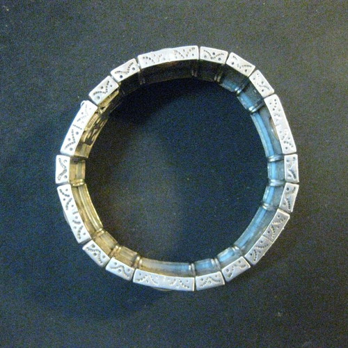 Silver bracelet like new with intricate design