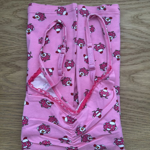 Benetton pink tank top new with chicken print