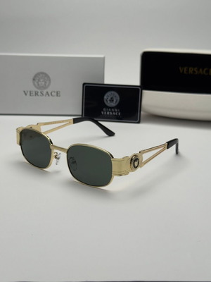 Versace Gold Medusa Vintage Edition sunglasses new, green lenses