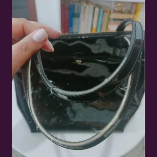 Kate Spade New York Patent Leather Tote bag used, black